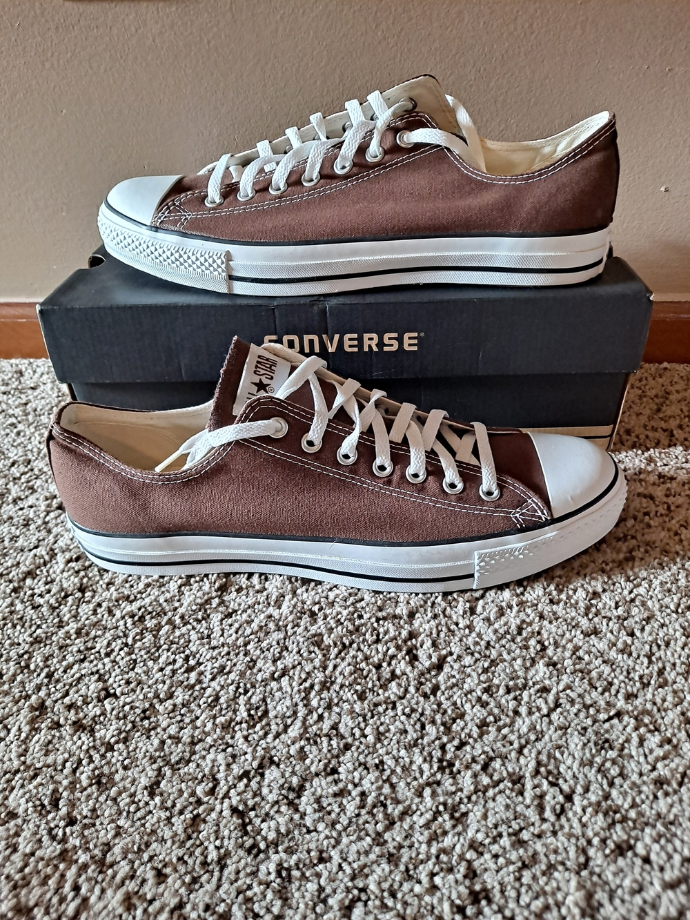 Converse Chuck Taylor All Star Men's Chocolate Low Top Sneakers Size 13